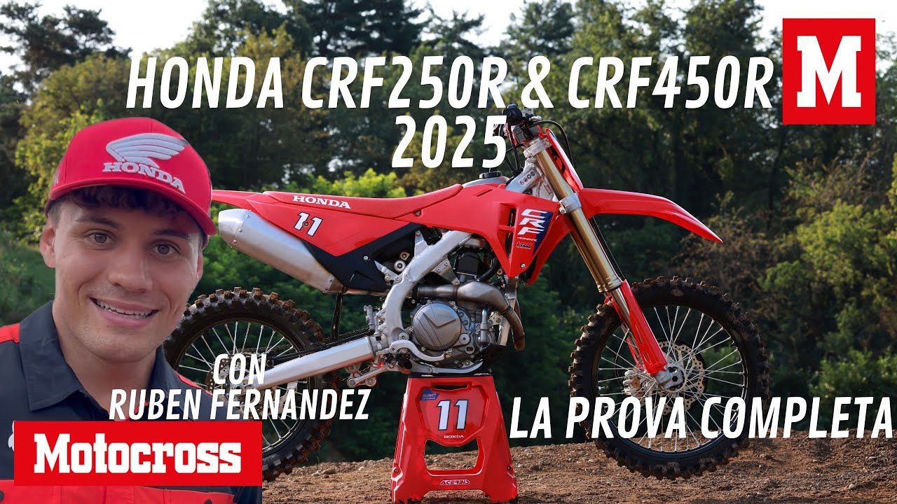 TEST | Honda CRF250R & CRF450R 2025 | La prova completa con Ruben Fernandez e Steve Holcombe