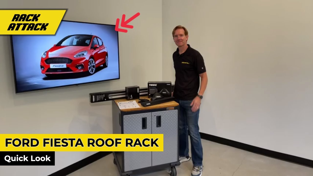 2011-2019 Ford Fiesta Sedan/Hatchback with Thule Evo Clamp + WingBar Evo Roof Rack Crossbars