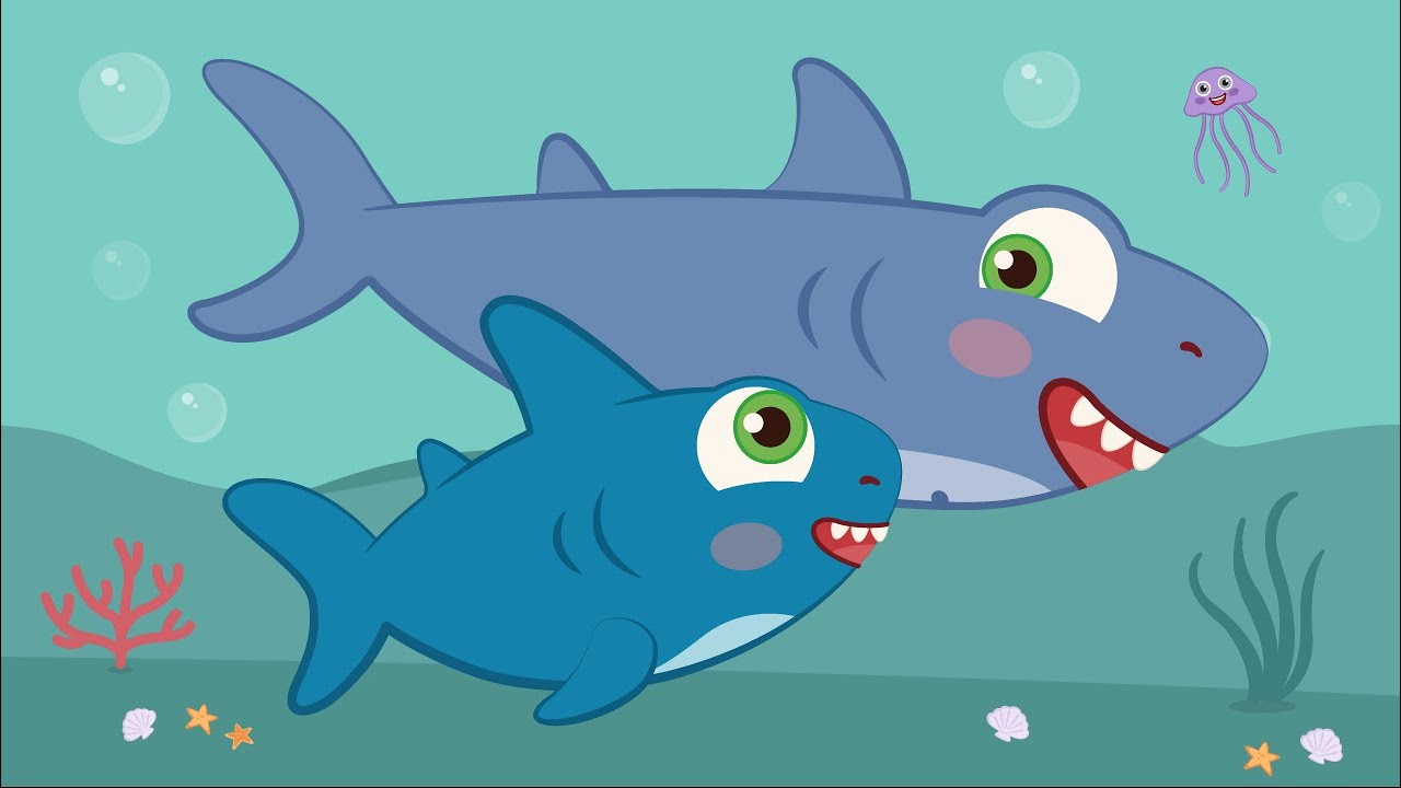 Tiburón Bebé 🐬 (BABY SHARK) y más canciones divertidas ☁️🦁☁️