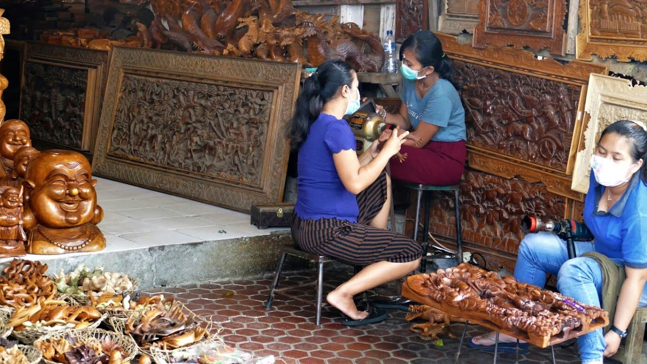 THE BEST OF BALI TRADITIONAL HANDICRAFTS - Balinese people are great artists