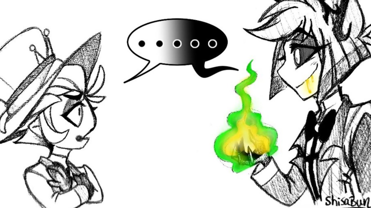 why is alastor looking at lucifer like that? - hazbin hotel comic dub