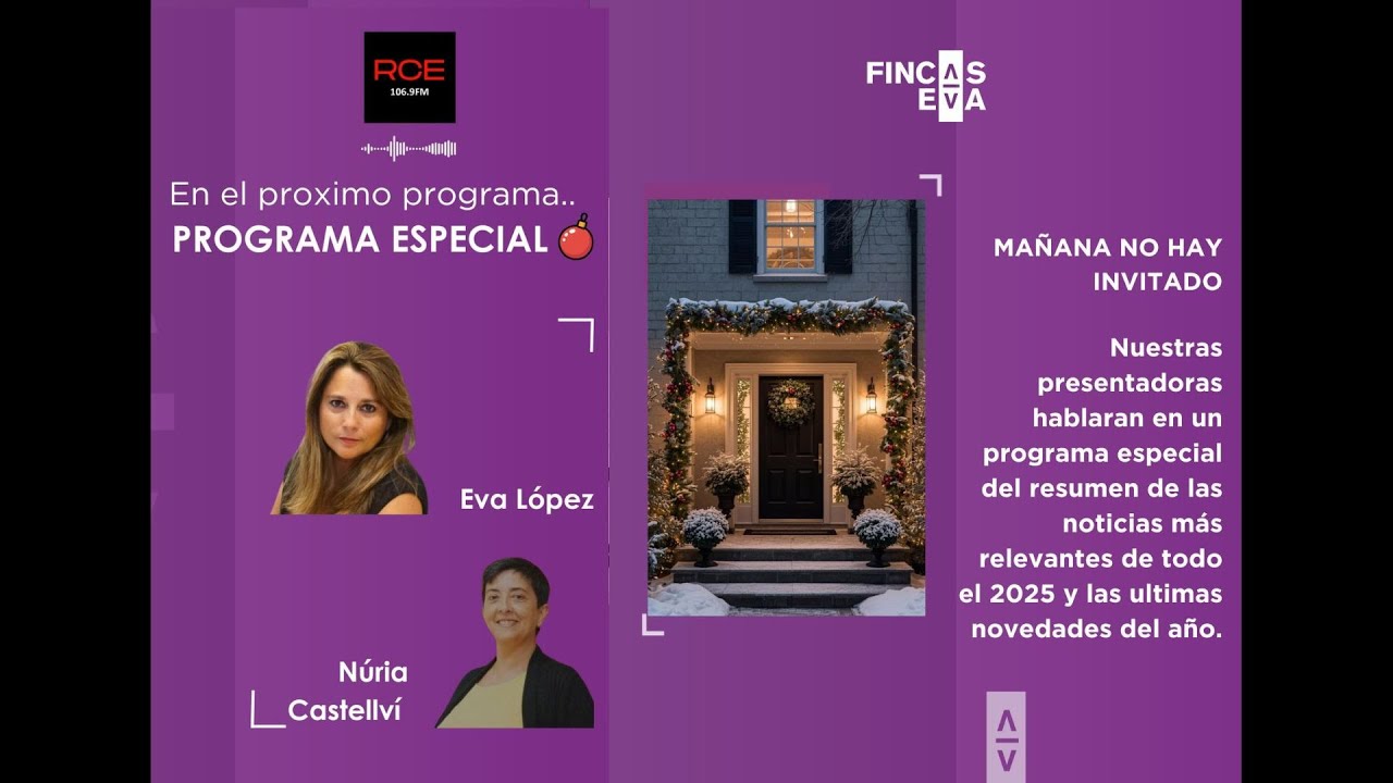 Metro cuadrado 31/12/25 PROGRAMA ESPECIAL🎄💜-  con Eva López y Núria Castellví