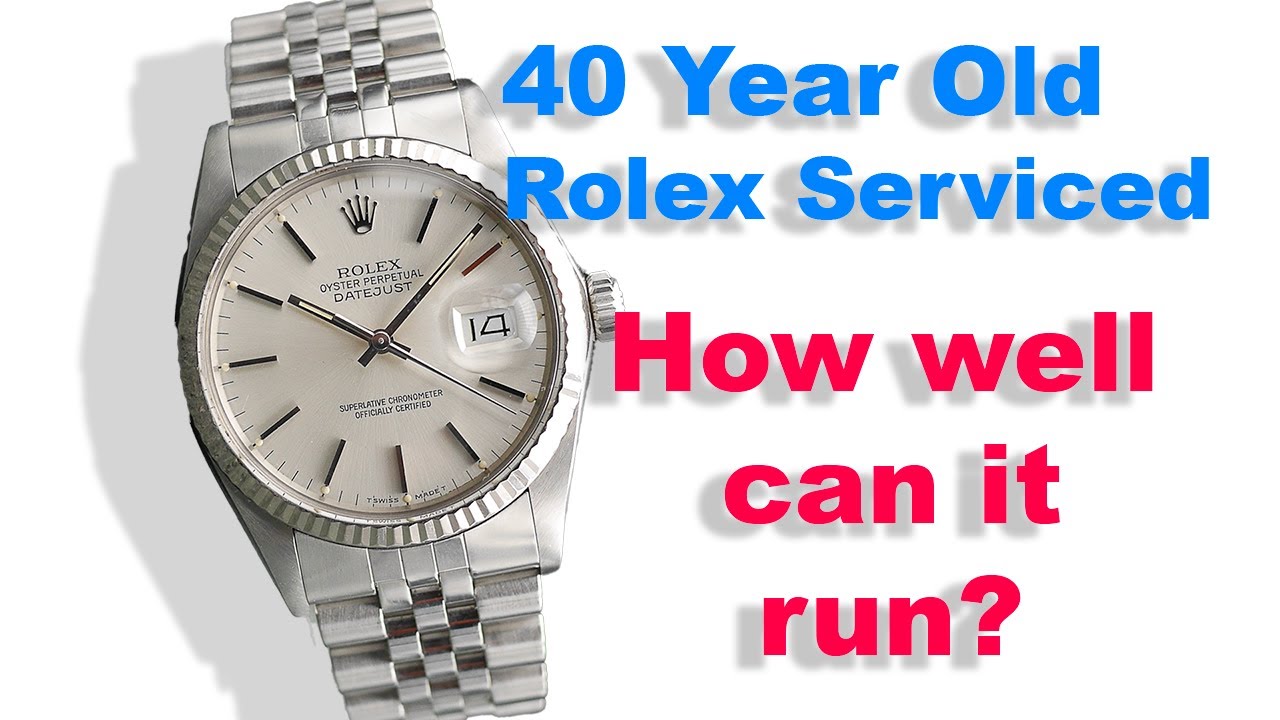 Servicing a Rolex Datejust from the 1980s