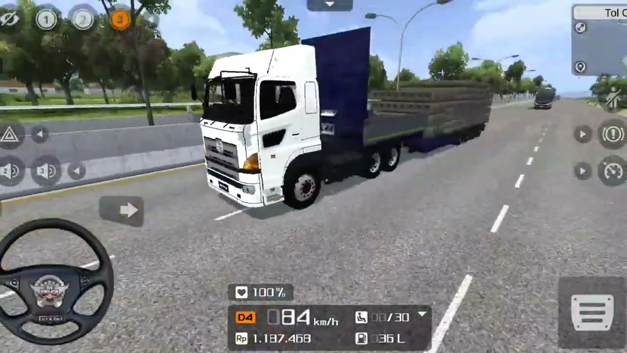 Driving Hino 700 Trailer Truck || Bus Simulator Indonesia Truck Mode Gameplay