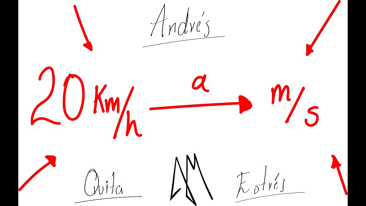 Expresar 20 km/h a m/s -CONVERSION DE UNIDADES-