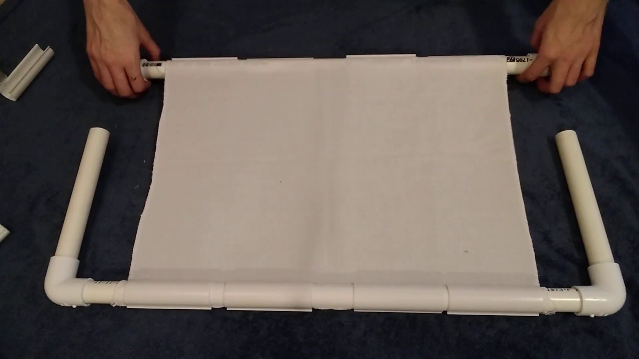 Flosstube: Trying to make a PVC scroll frame after seeing one on Facebook