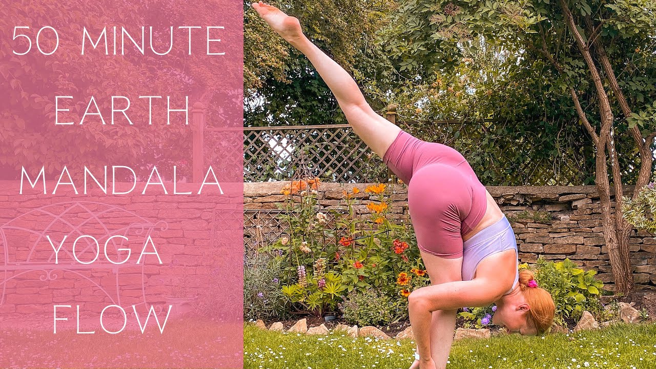 50 MINUTE EARTH MANDALA YOGA FLOW // Intermediate // hamstrings focused // Fluid Fox Yoga