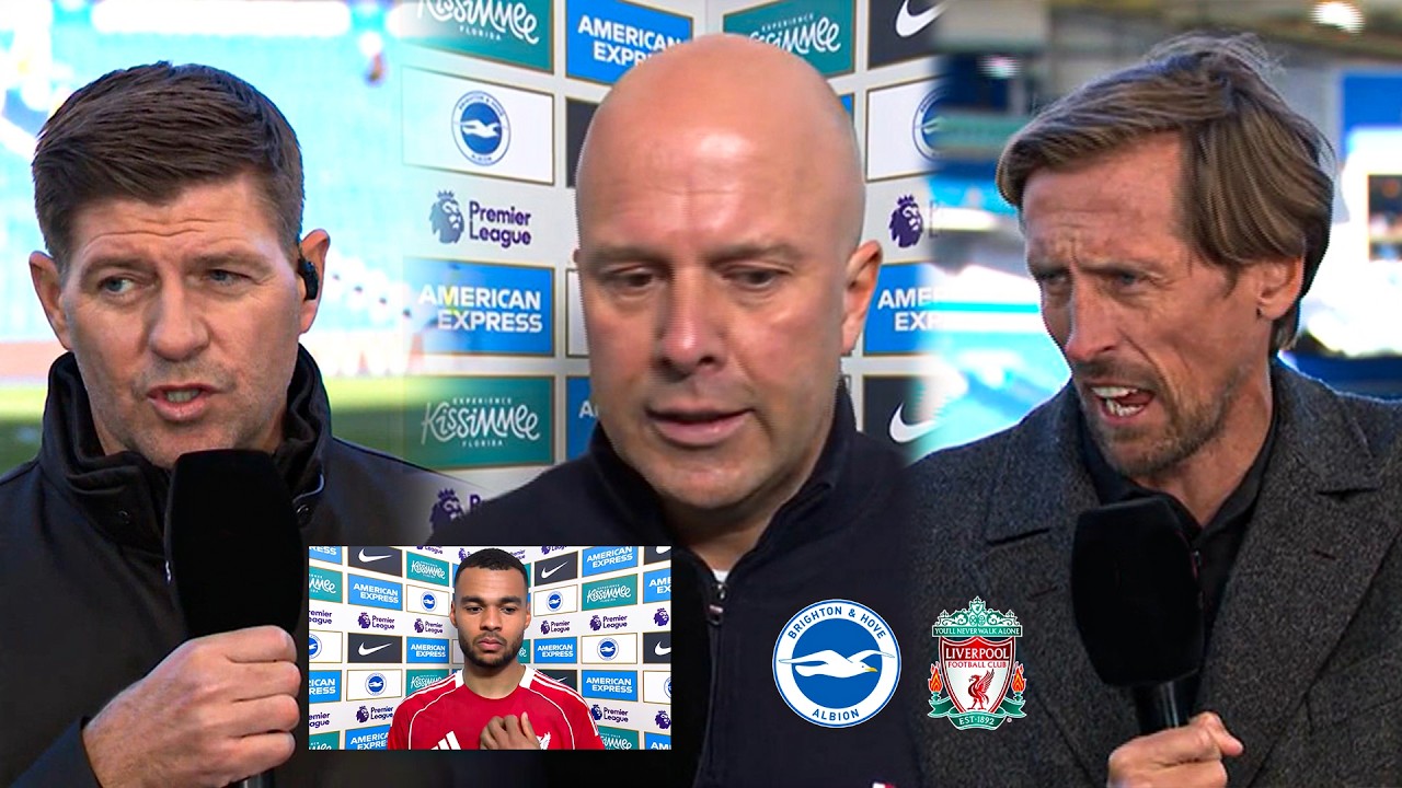 Brighton vs Liverpool 2-1 😔 Steven Gerrard Reacts to Sloppy Liverpool! Arne Slot & Gakpo Interview