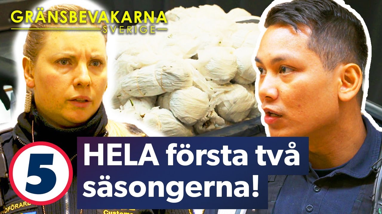 ALLA klipp från Gränsbevakarna Sverige säsong 1 & 2 - Tullens största fynd! | Kanal 5 Sverige