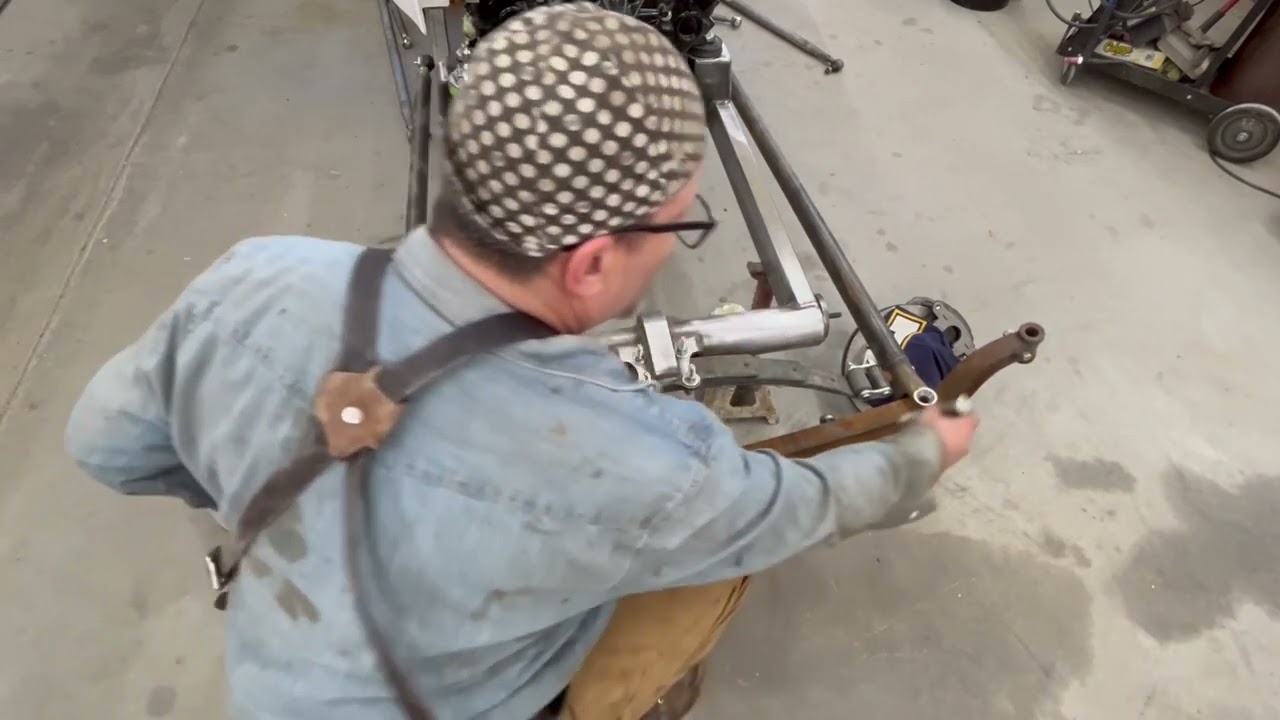 1923 T bucket build Pt.14 drop axel assembly. Hot rod