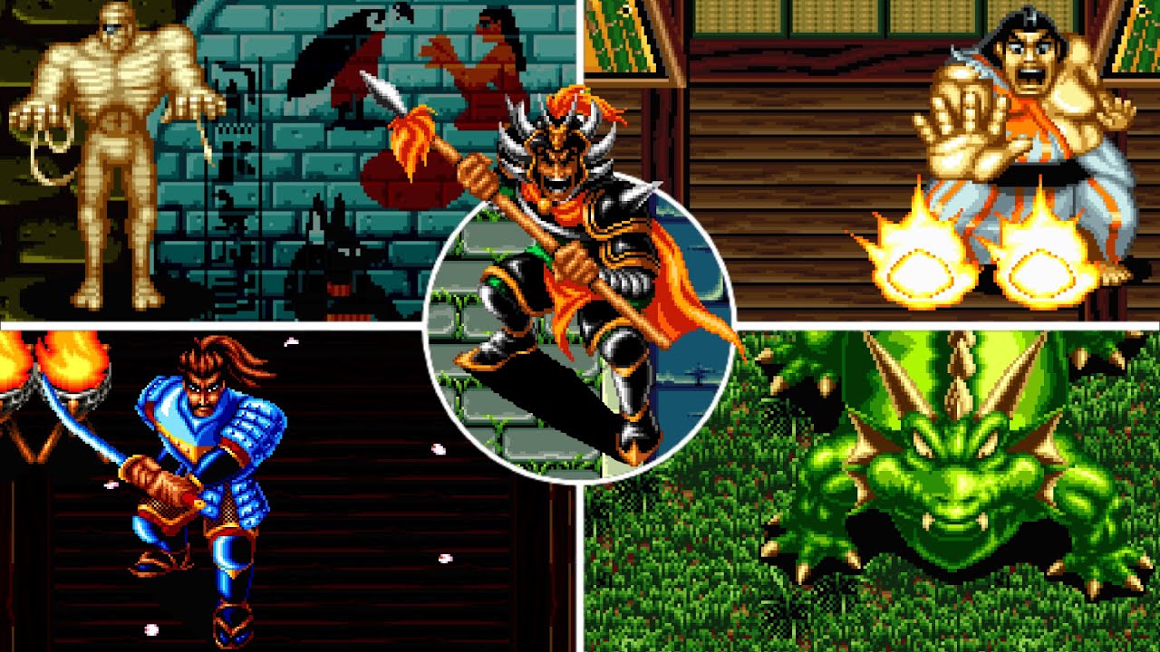 Ninja Commando (Arcade) All Bosses (No Damage)