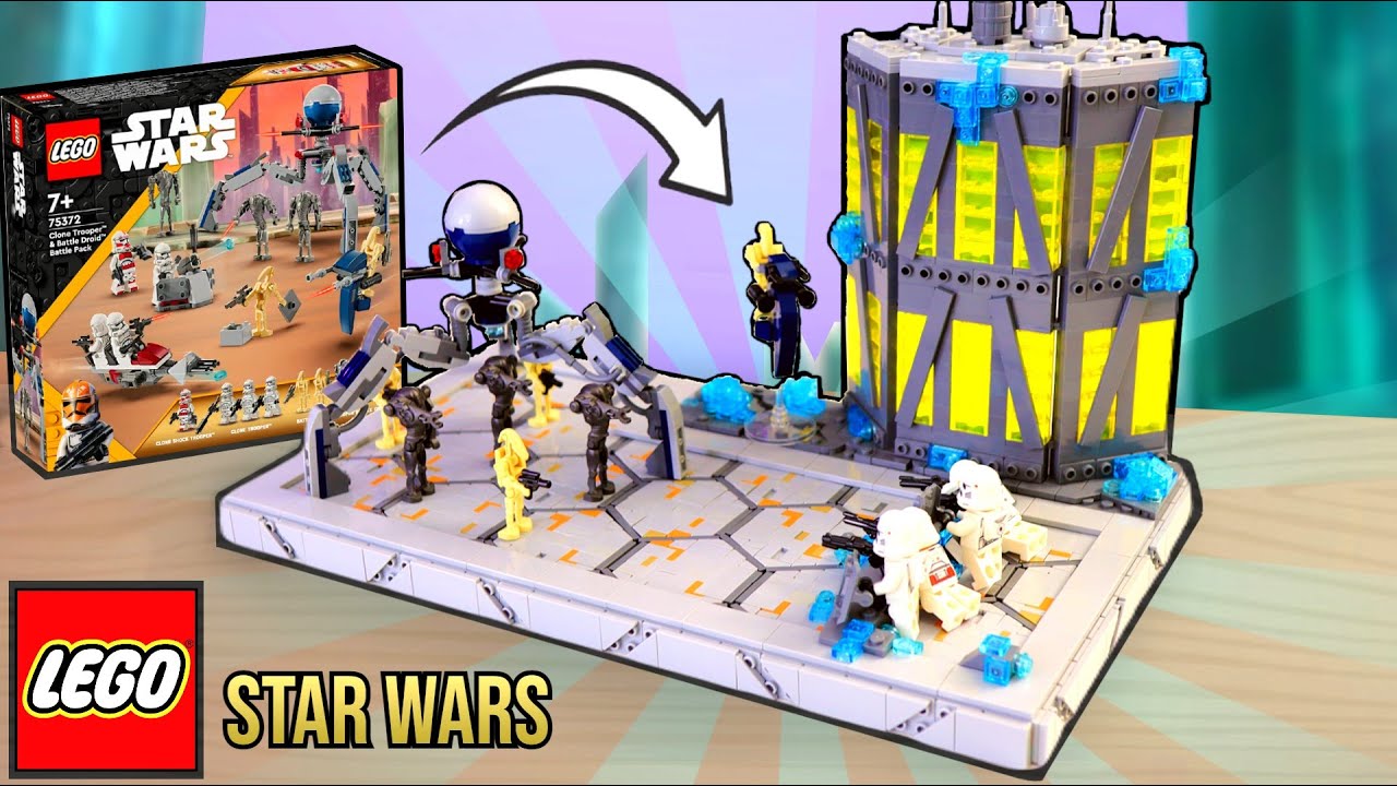 I Built a LEGO Christophsis MOC with Clones Vs Droids Battle Pack LEGO Star Wars MOC Diorama