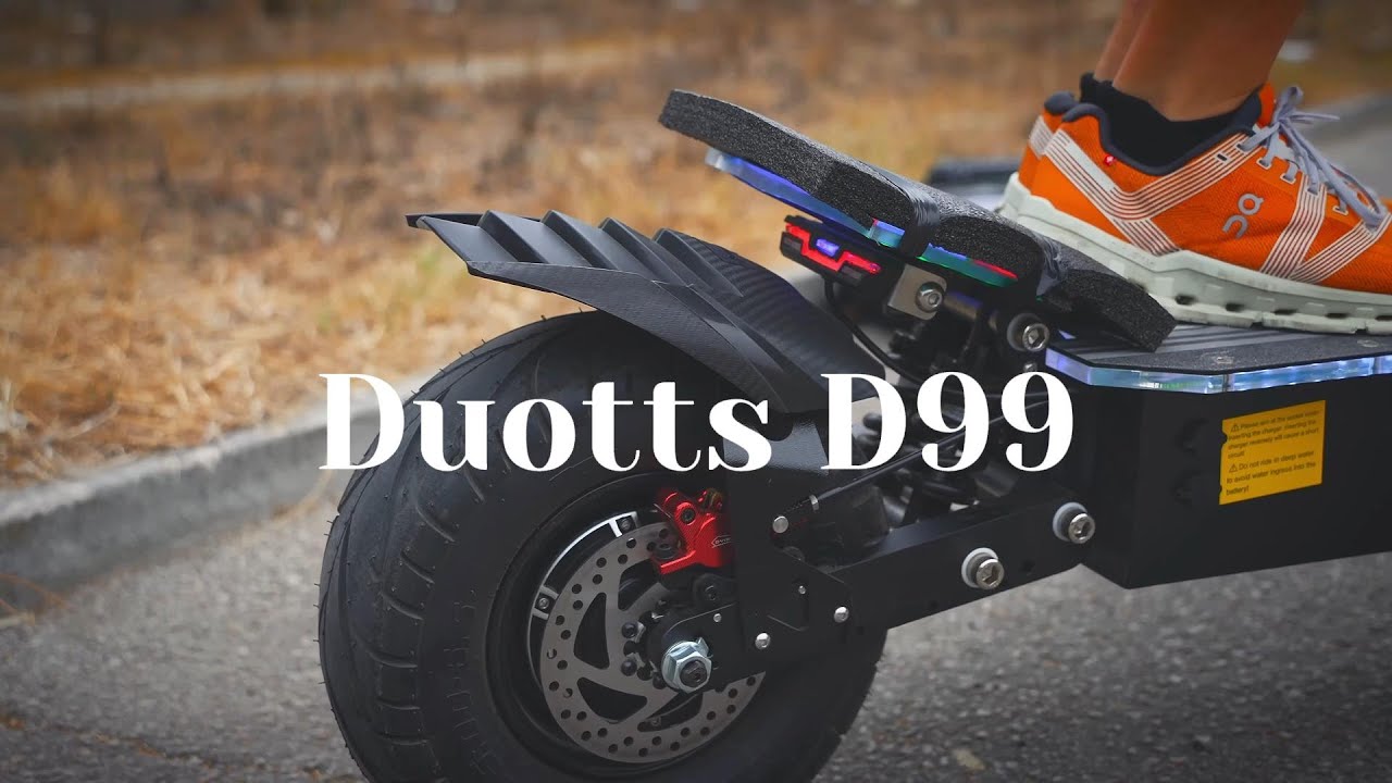 DUOTTS D99 electric scooter, 6000W motor, smooth and unobstructed travel