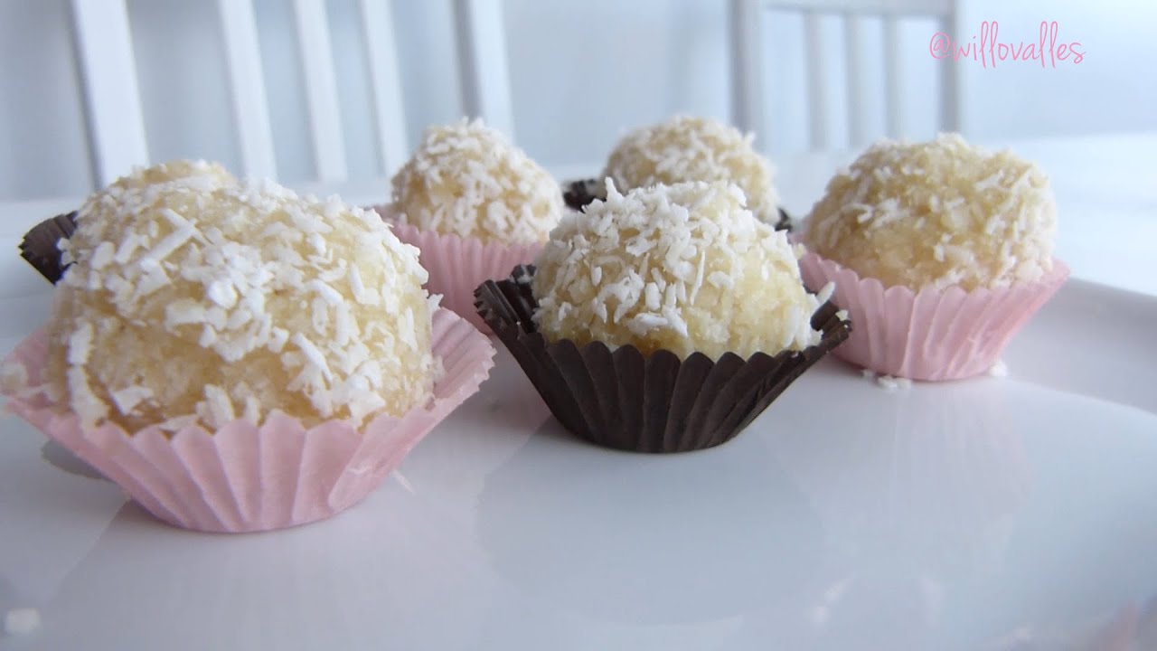 TRUFAS DE COCO 🥥 | Ricas bolitas de Coco - SIN Leche condensada👌