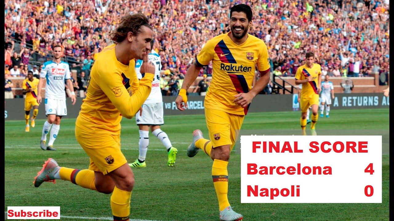 2019 INTERNATIONAL CHAMPIONS CUP | FC Barcelona v Napoli Italy (4-0)