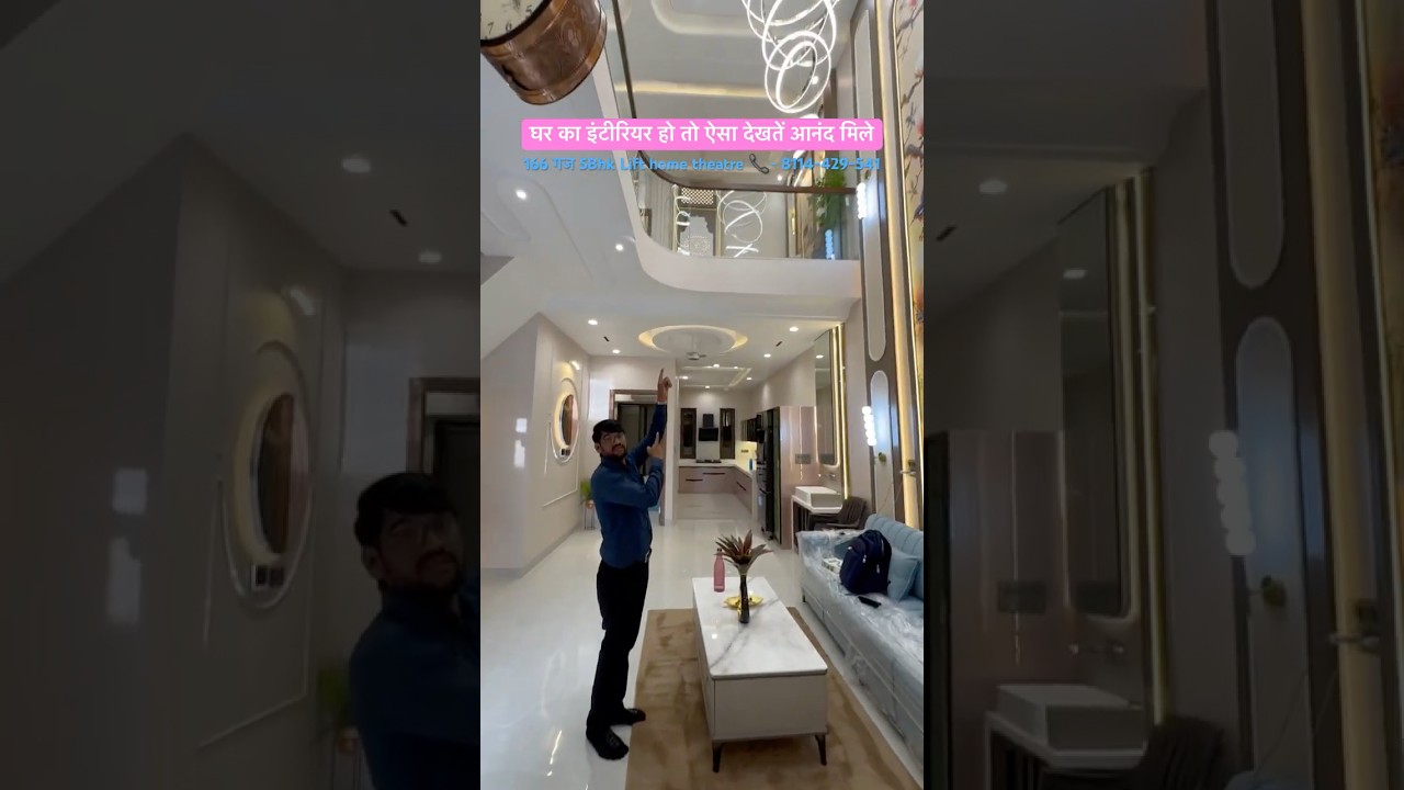 House for sale 166 Gaj 5 bhk with home theatre Lift Garden furnished Nirman nagar #shortsfeed #house
