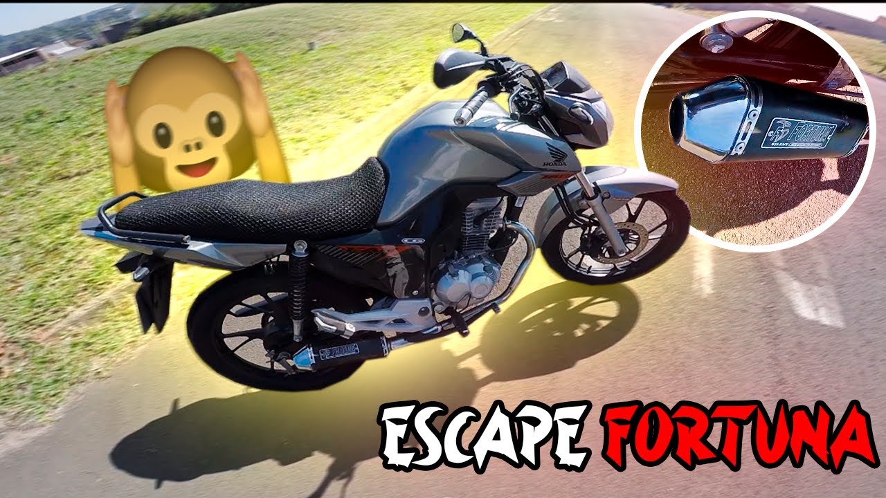 ACELERANDO A FAN 160  COM O ESCAPAMENTO FORTUNA E SEM FILTRO!