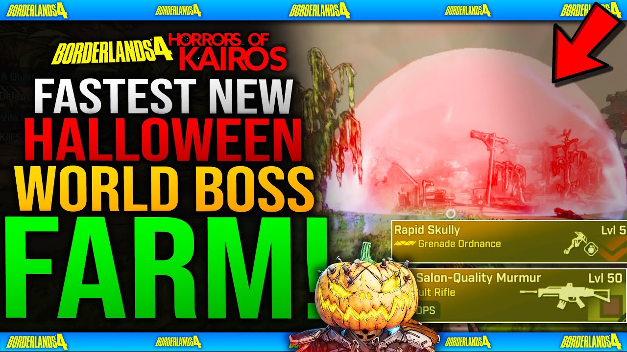 HALLOWEEN BOSS WORLD SPAWN NEW LEGENDARIES FARM - Borderlands 4 Horrors Of Kairos FAST Boss Spawn