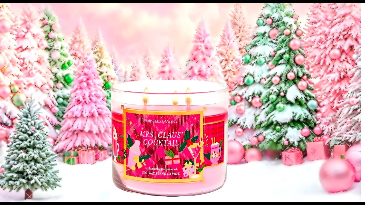 Обзор свечей Bath & Body Works: 🍸 Коктейль миссис Клаус 🍸 ~2025~