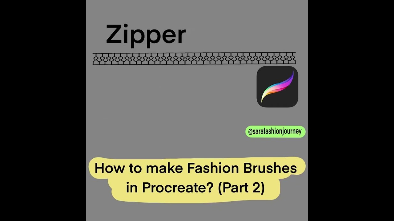 How to make fashion design brushes in Procreate? (Part 2)