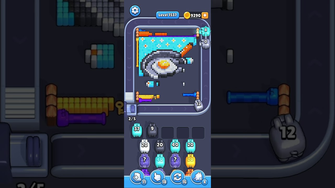 Pixel Flow – Level 1537 | Full Walkthrough (No Commentary)