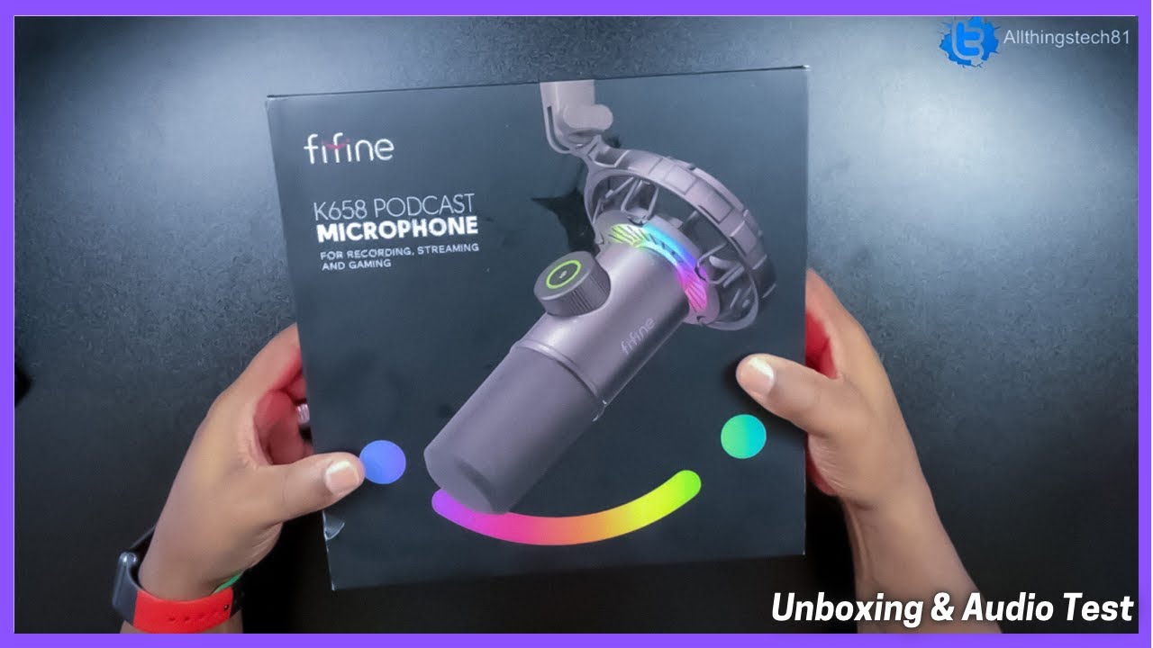FIFINE K658 Unboxing & Audio Test - Best Mic Under $100