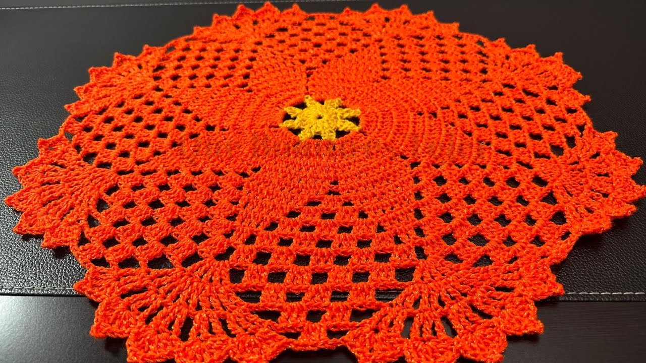 Centro de mesa Redondo a crochet 🧶 paso a paso