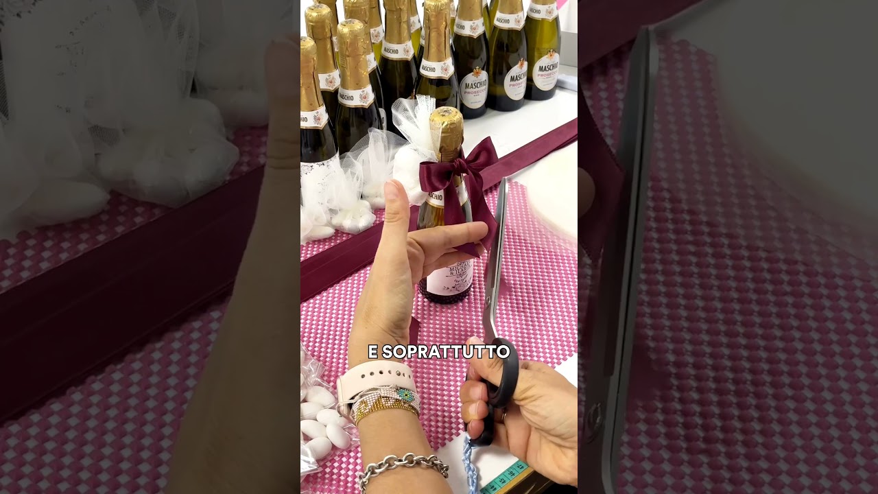 Mini prosecchi bomboniera per matrimonio