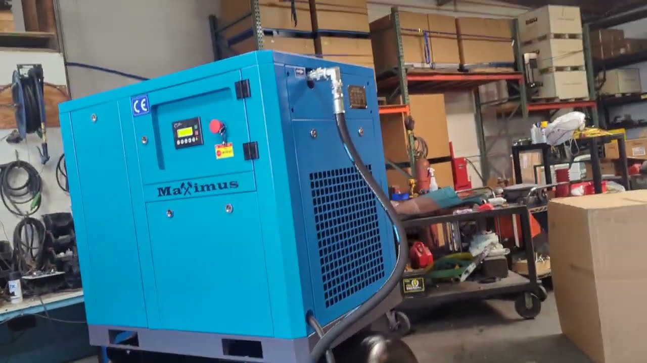 2025 Maximus 10 HP Rotary Screw Air Compressor with 80 gallon tank 230V 3 Phase
