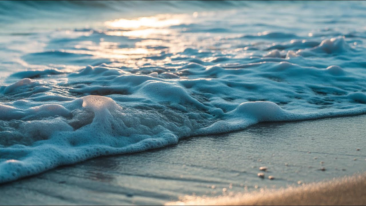 Portugal Beach Waves Close Up | 8 Hours Sleep and Relaxation Sounds