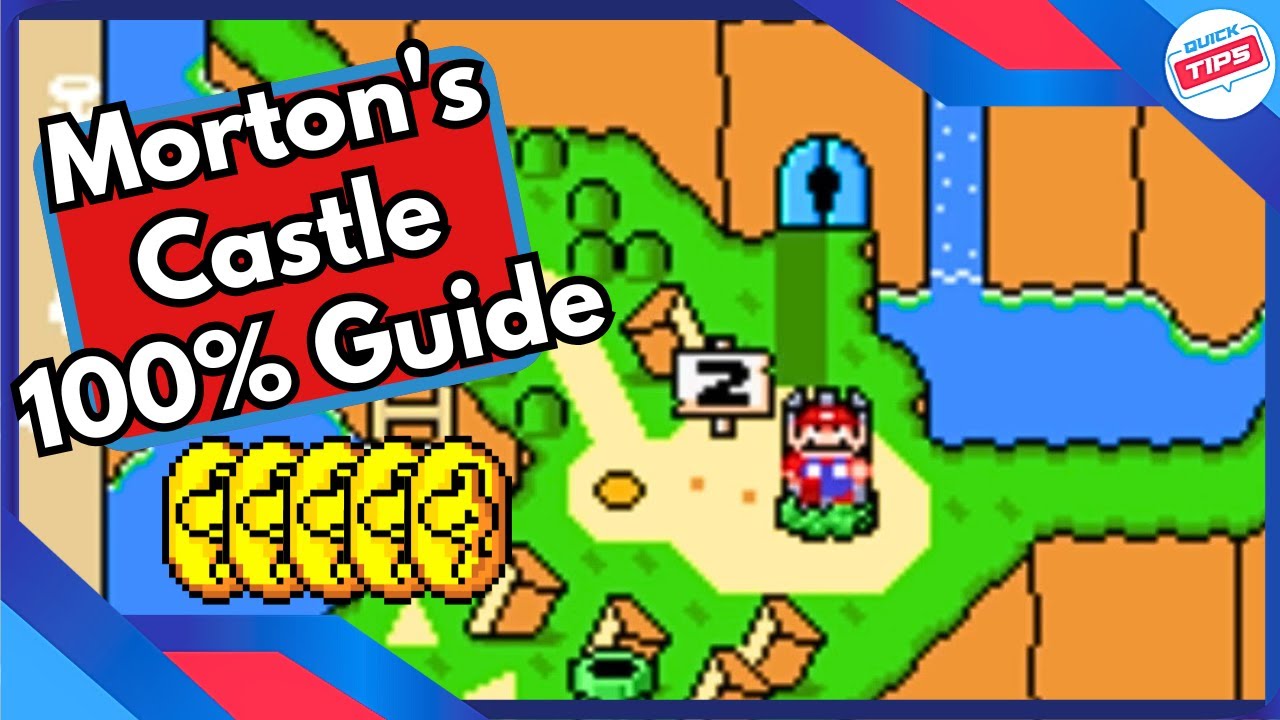 Morton's Castle 100% Guide All Dragon Coins & Secrets in Super Mario World