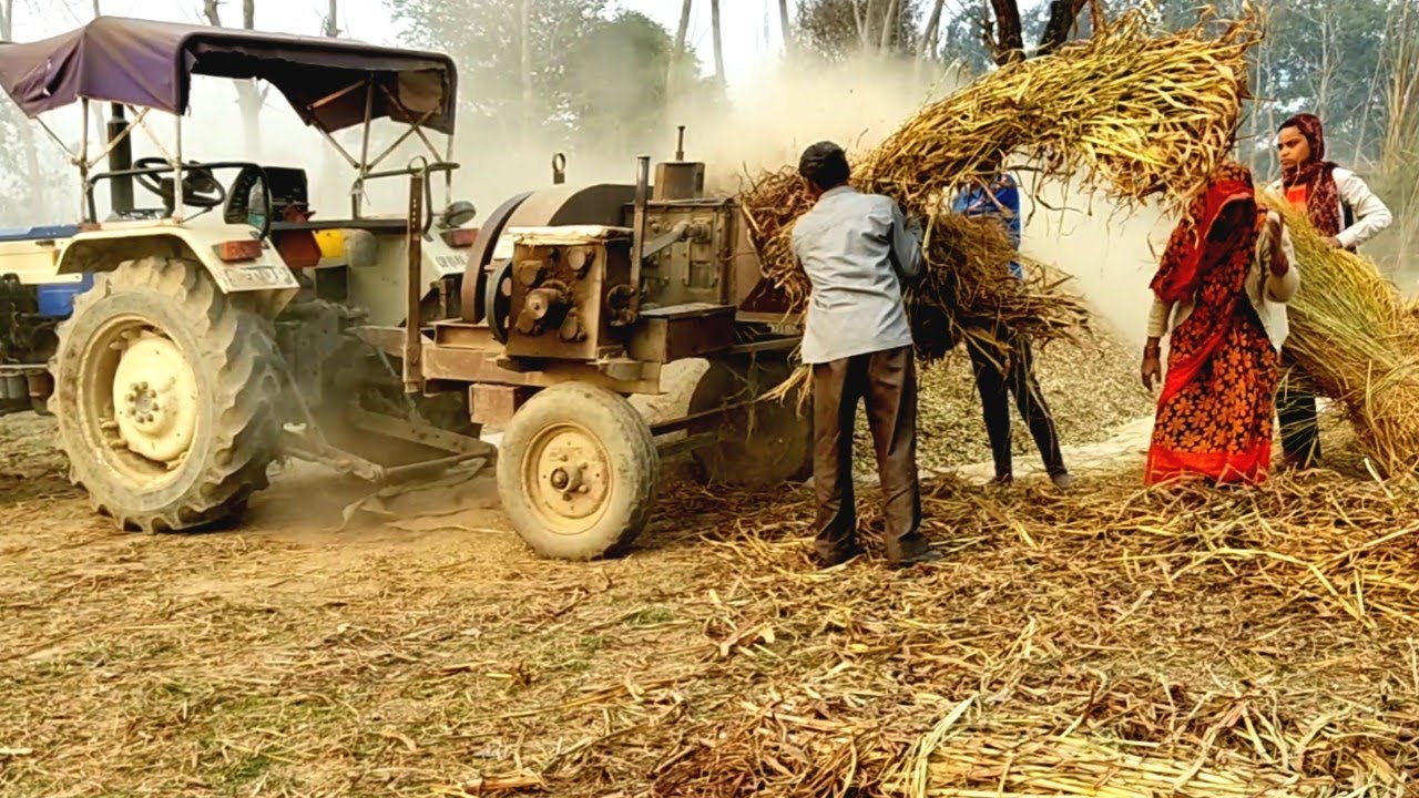 Tractor Cutter Machine | Chara Katne Wali Tractor Tresar chaff cutter Machine