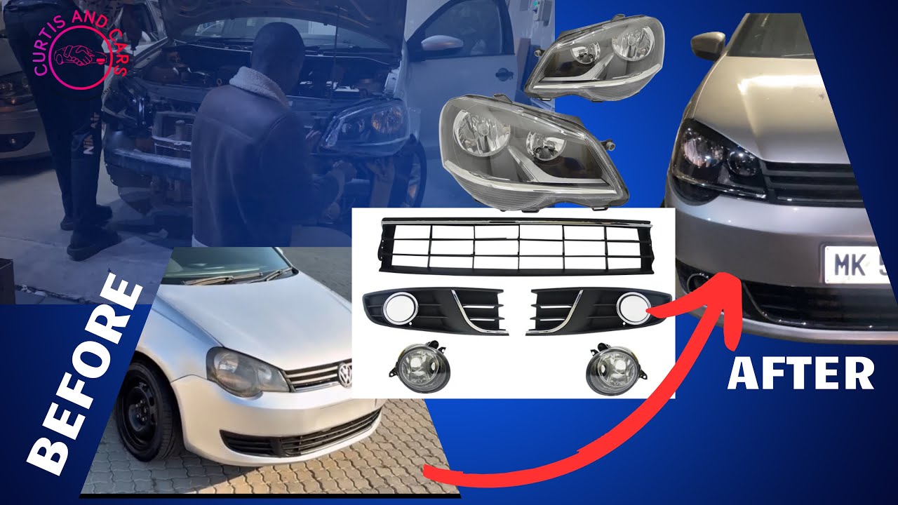 НОВЫЕ ФАРЫ | ПРОТИВОТУМАННЫЕ ФАРЫ | ХРОМИРОВАННАЯ РЕШЕТКА | На моём VW Polo Vivo