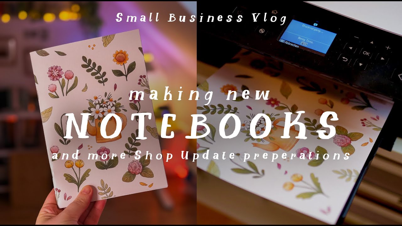 Making Notebooks & more Shop Update Preperations ✿ Small Business Vlog