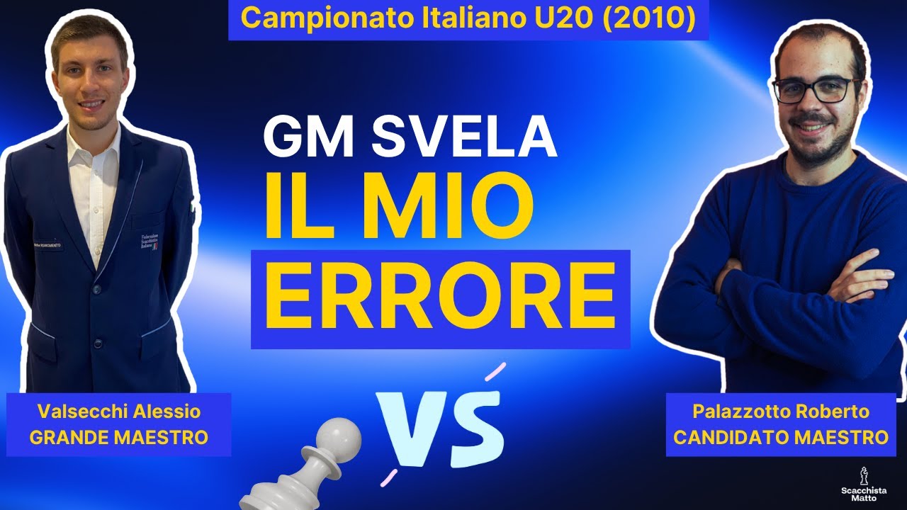 Potevo VINCERE contro VALSECCHI (CAMPIONE ITALIANO) | Analisi Partita con GM Alessio Valsecchi