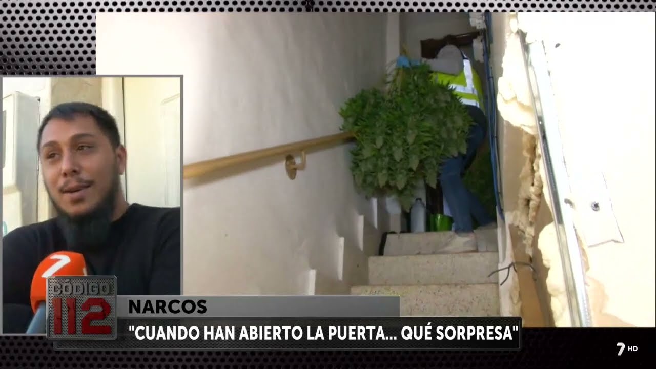 Droga en casa tabicada