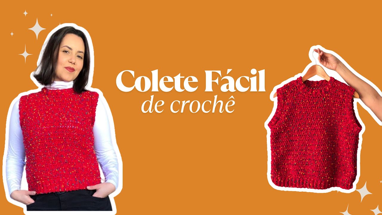 COLETE OU REGATA DE CROCHÊ? Aprenda um colete muito fácil!
