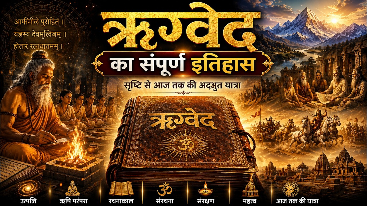 ऋग्वेद का संपूर्ण इतिहास और रहस्य | ऋग्वेद की पूरी कहानी | 10 मंडलों का ज्ञान | Rigveda in Hindi