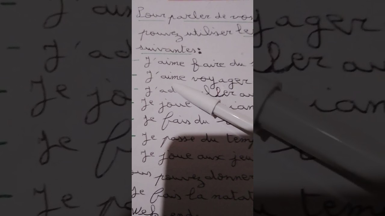 Communication : des expressions pour répondre à quelqu'un qui vous demande quels sont vos loisirs 
