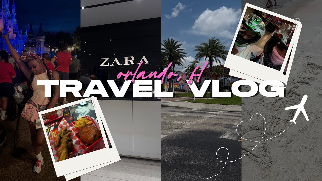 TRAVEL VLOG: Orlando, FL|disney world, shopping, new foods, beach day, +more||Destiny Ja’Nay