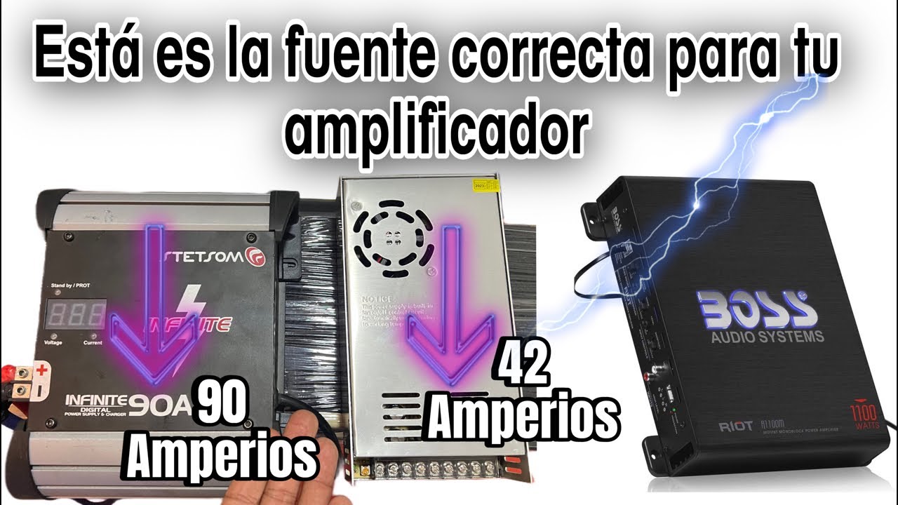 Esta es la Fuente Correcta para tu amplificador