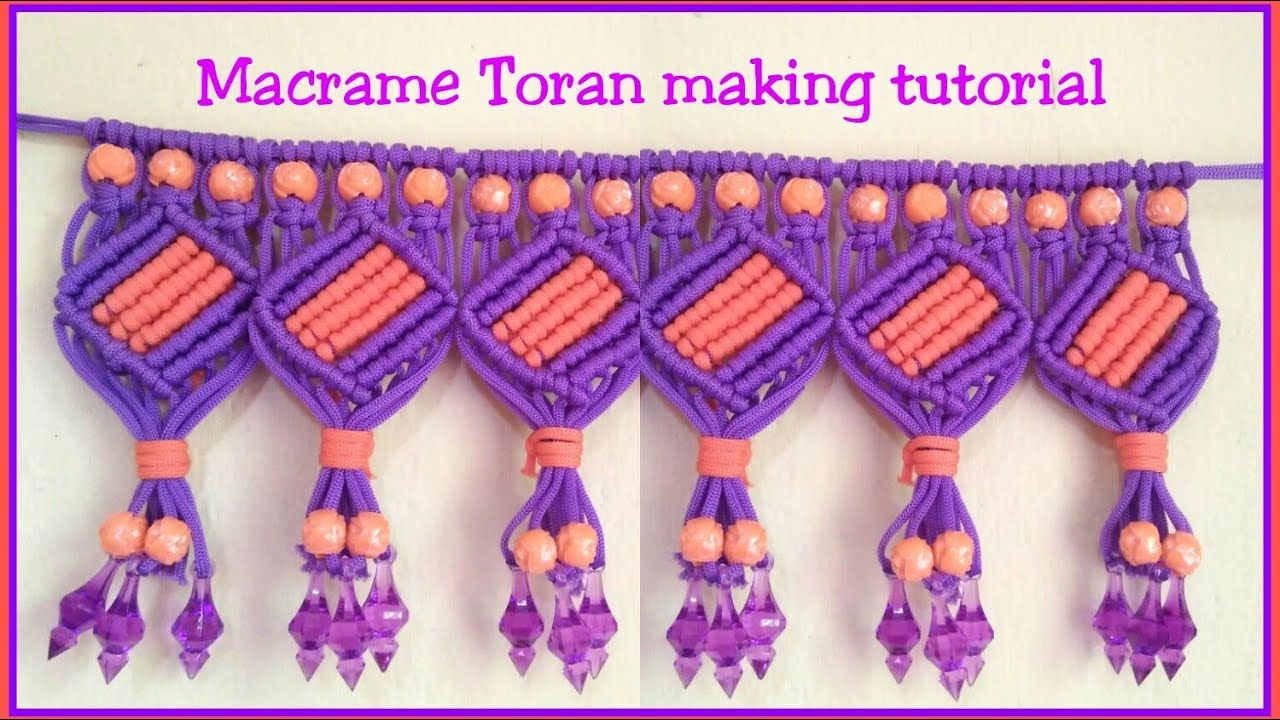 WASTAGE Macrame Toran /Door Hanger New Design