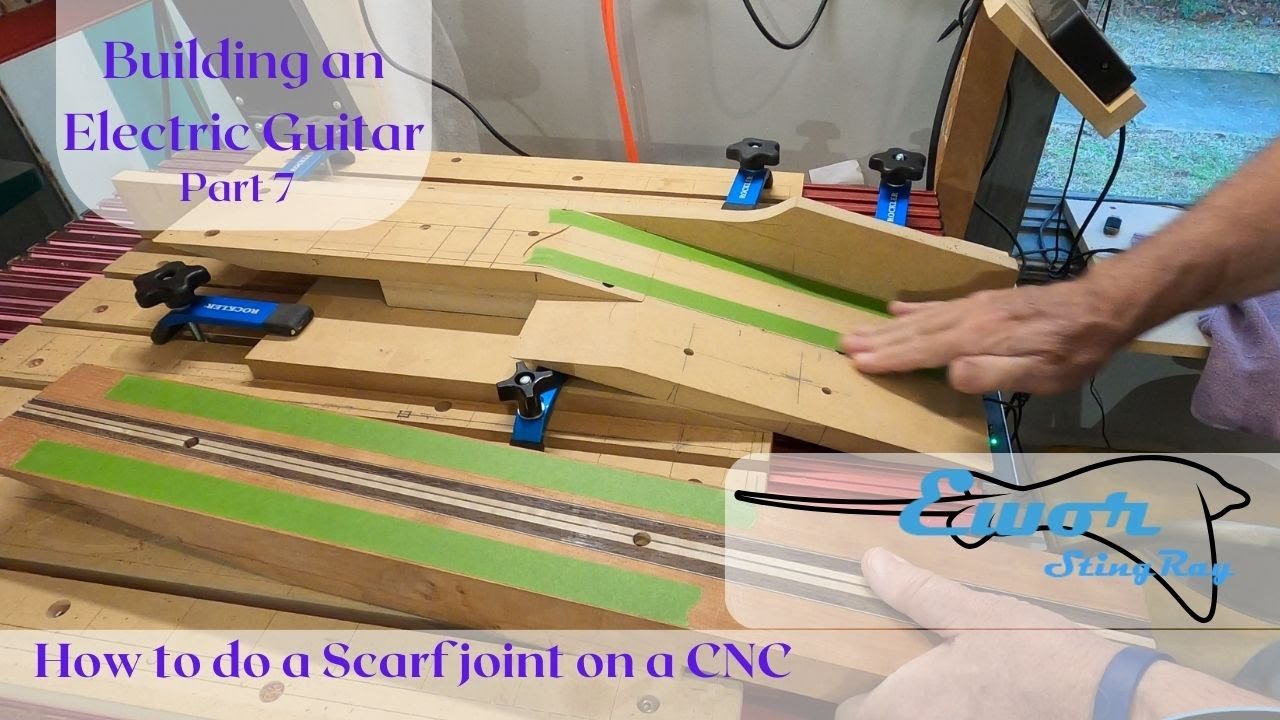Ewor Stingray part 7: Making a scarf joint on a CNC machine
