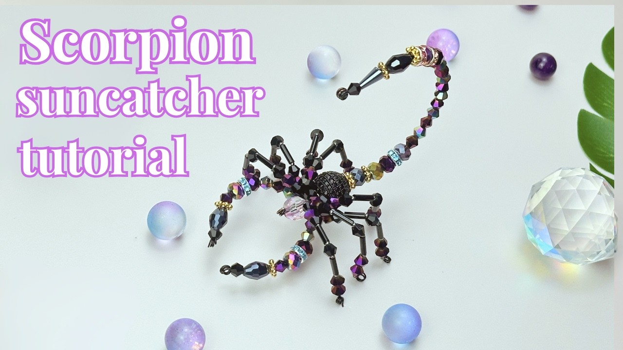 Purple Beaded Scorpion You Can Make Today