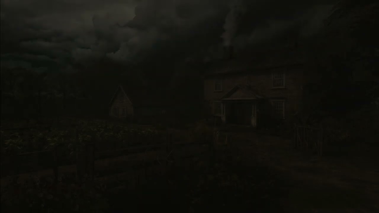 Cold Air Before the Thunderstorm | Deep Rumbling Thunders Over the Old House at Night