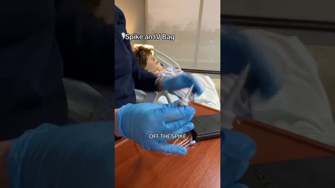 How to Spike an IV bag | Nurse Education | Nursing School