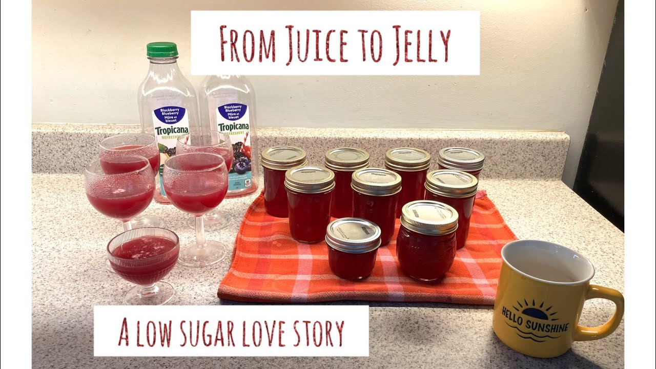 Low sugar Jelly from fruit juice with Pomona&rsquo;s pectin