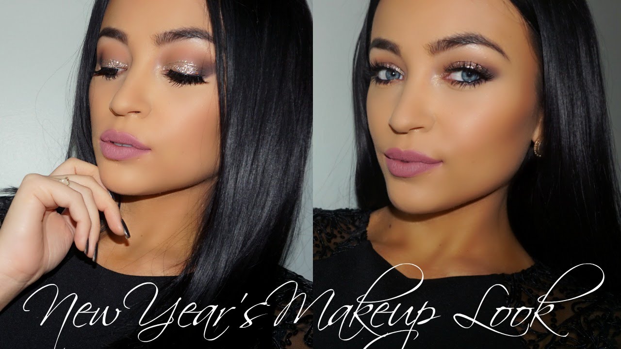 New Year's Makeup Look: Nude Sparkle | Stephanie Ledda