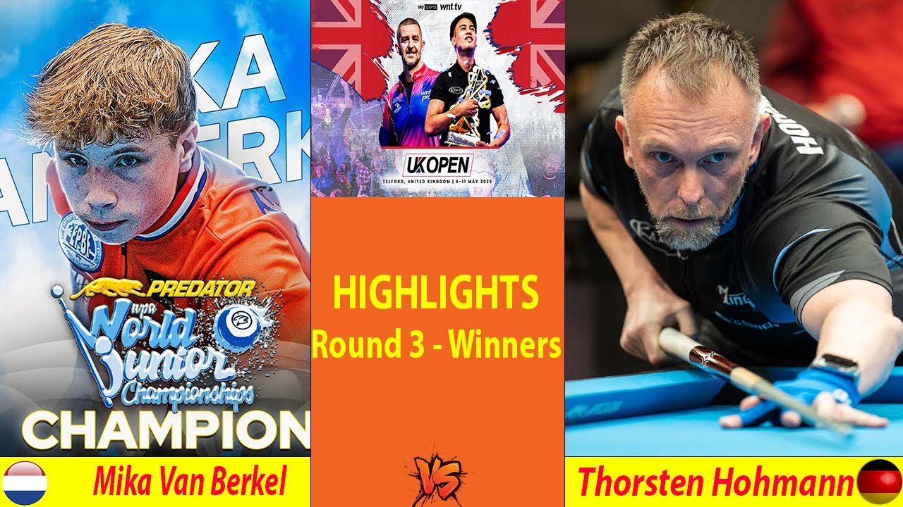 HIGHLIGHTS | Mika Van Berkel vs Thorsten Hohmann | 2025 UK OPEN POOL CHAMPIONSHIP