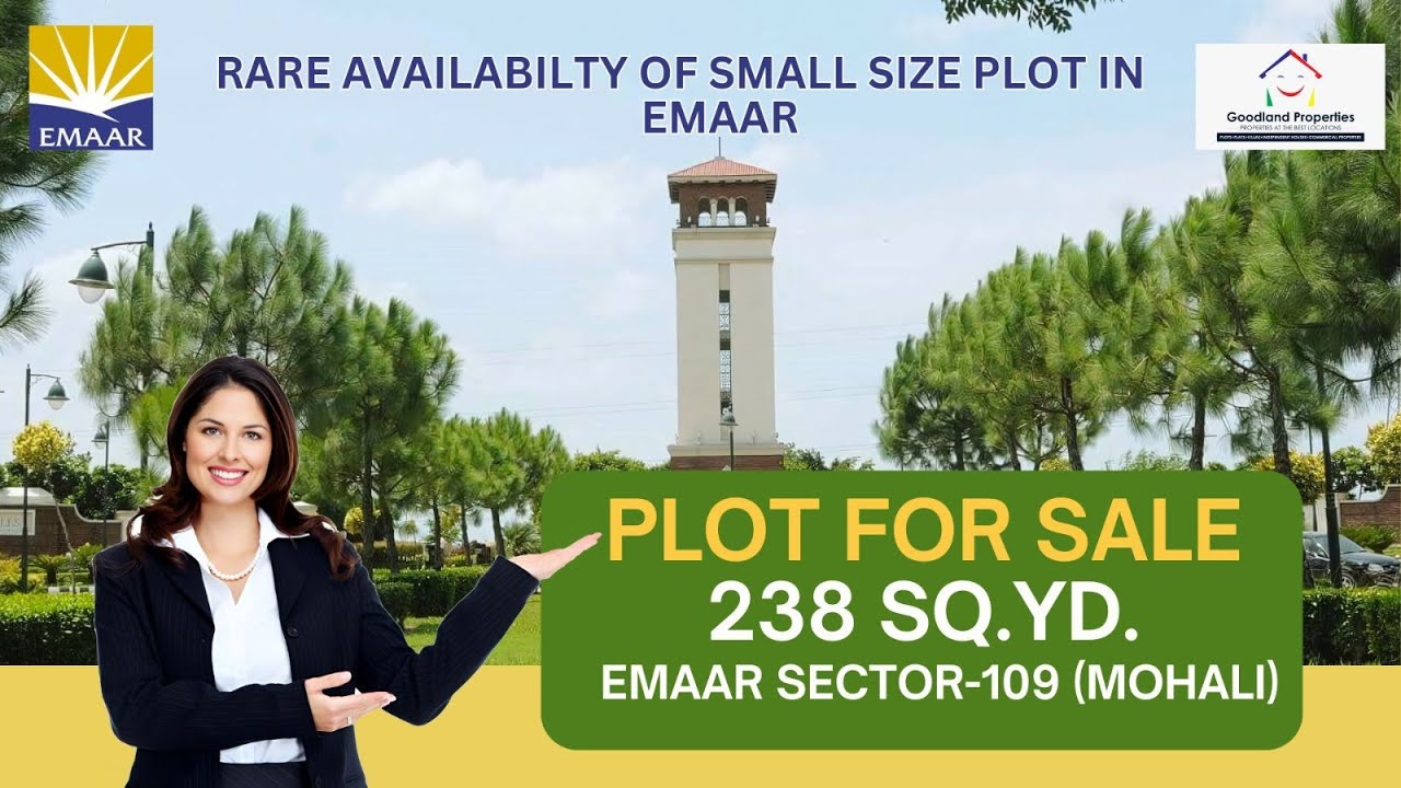 238 Gaj Sq  Yd  Plot for Sale in EMAAR Sector 109, MOHALI at Best Location